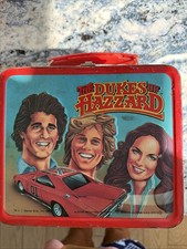 Vintage 1980's (Aladdin) Dukes of Hazzard metal lunch box and complete thermos picture