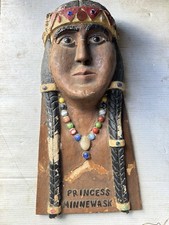 Indian  Hand Carved Wooden and Clay Indigenous peoples.Antique 19 century picture