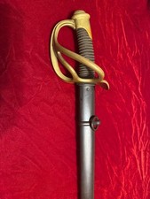 WWI Era French Model 1882 Cavalry Sword and Scabbard picture