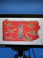 Vintage 1980s Pennsylvania National Guard Enamel Lapel Pin picture