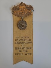 1941 GAR 75th Encampment DUVCW 51st Convention Badge Columbus Ohio Civil War picture