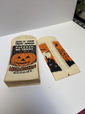 Vintage Halloween Paper Treat Bags 1950’s Unused picture