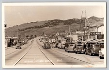 Highway 101 Pismo Beach California Street View Old Cars RPPC Real Photo c1930s picture