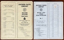 Vintage 1960's SP Railroad Employee Timetable & Special Instructions picture