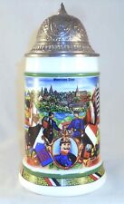 Military BMF German Regimental Stein Pewter Lid Infantry Unit in Action Scenes picture