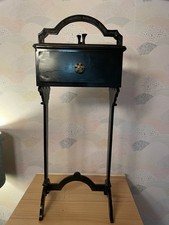 1930's ART-DECO ANTIQUE CAST IRON Stand / SMOKING STAND / Nude Girl picture