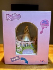 Vintage 2002 Mattel Barbie As Rapunzel Musical Snow Globe CIB In Box WORKING picture