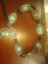 Vintage Patricia Wolf Ladies Western Concho Belt picture