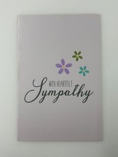 Heartfelt Sympathy Card Floral Design Blank Inside Condolence Greeting picture