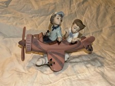 Lladro 5698 “Don't Look Down” Porcelain Figurine Airplane picture
