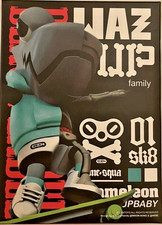 🔥 LAMTOYS x MIGHTY JAXX Wazzbone Squad Black Label Mini Figure Toy Unopened 🔥 picture