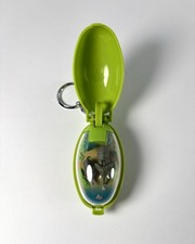 Vintage 1993 Takara Pocket Critters Keychain Toy Elephants Green Case WORKS picture