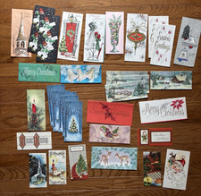 Lot of 30+ Vintage Christmas Cards Unused picture