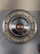 1955 1956 1957 Buick 15 Inch Full Wheel Cover Hubcap Chrome Red Center Emblem picture