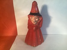 VINTAGE ANTIQUE HALLOWEEN PULP WINKING WITCH CANDY CONTAINER EXCELLENT CONDITIO picture