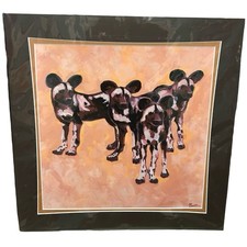 Art of Disney Painted Dogs African Painted Dogs African Wild Dog Print Joe Rohde picture