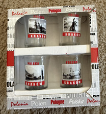 POLSKA / POLAND Shot Glass Set Of 4, New picture