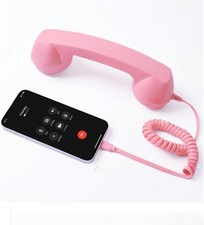 2026 Retro Phone Handset Type-C Vintage Wired Handheld Receiver w/Mic for Video picture