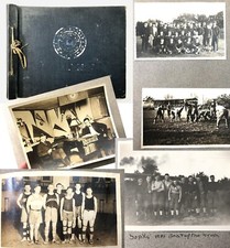 Antique 1916 LAWRENCE COLLEGE Appleton Wi Scrapbook FOOTBALL SPORTS PHOTOS RARE picture