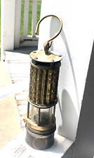 Vintage Wolf Safety Lamp Co Of America Mining Miners Lamp Lantern Brass (69) picture