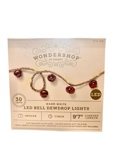 TARGET Wondershop LED BELL Dew Drop Lights 2023 NIB Battery Powered X25-243A picture