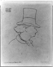 Photo:Charles Baudelaire Portrait Bust Profile Manet 1862 Print``` picture