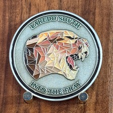 Laredo South US Border Patrol Into The Fray Challenge Coin  W#29 picture