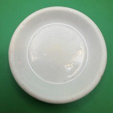 Antique 19th Century White English Ironstone Chunky Butter Pat 1A picture