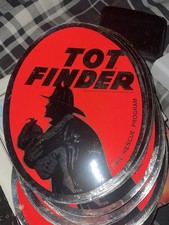 Vintage 1972 Tot Finder Fire Rescue Program Home Window Sticker Brand New NOS picture
