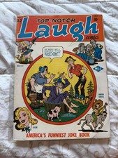 TOP-NOTCH LAUGH COMICS #37 [1943 BATH COVER   POKEY OAKEY picture