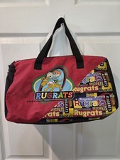 Vintage 90s Rugrats Nickelodeon Cartoon Duffle Bag Rare picture
