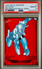 /100 PSA 10 Blizzard 2024 Skybox Marvel Precious Metal Gems Red PMG Holo POP 2 picture