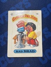 1985 Topps Garbage Pail Kids Card Series 1 OS1 Matte 18B Bad Brad GPK picture