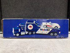 Vintage 2000 Mobil 1 Limited Edition Car Carrier Truck & 1957 Corvette picture