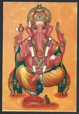 (BL) India vintage Hindu Religious God Postcard - GANPATI picture