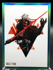 2023 Topps Star Wars Chrome Galaxy Darth Vader GV-13 Reimagined Art Aqua /199 picture