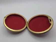 Vintage Round-Red Travel Clock Case. Case Only picture
