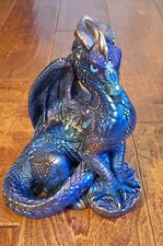 WINDSTONE EDITIONS Male Peacock Dragon Sculpture Figurine PENA 1986 Statue Flaw* picture