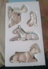 Set of  4 Grasslands Road Nativity Animals Figurine Set High Gloss Porcelain picture
