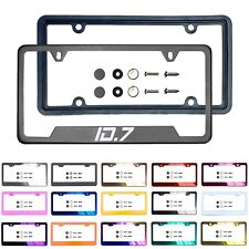 New Laser Etched Customize Stainless Steel License Frame Silicone Guard Fit ID.7 picture