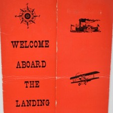 1960s The Landing Restaurant Menu Dan Rahal 1398 East 9th Street Cleveland Ohio picture
