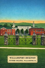 🎓 Williamsport-Dickinson Junior College Poster - Vintage Campus Art 24x36” - picture