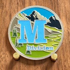 M Division The Klondike Mountain Landscape Collectible Challenge Coin  1#39 picture