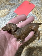 Antique Austrian Vienna Bronze Figure Dachshund Dog Highly Detailed Fine German picture