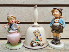 Lot of 3 Figures - M J Hummel (Goebel) 1980 Bell, Brother & Girl picture