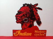 Vintage Indian Motorcycle Porcelain Enamel Sign 6