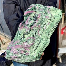 6.94LB Natural green Ruby zoisite (anylite) crystal Chakra mineral Healing Energ picture