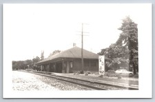 Passaic New Jersey Erie Lackawanna Train Station Railroad Depot Real Photo RPPC picture