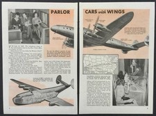 JRM-1 Lockheed Constellation TWA 1944 article “Parlor Cars w/Wings” Consolidated picture