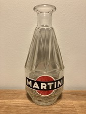 French Vintage Bistro Glass Pastis Martini Carafe Bottle Home Bar Breweriana Jug picture